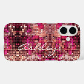Name des weißen Skripts auf Glitzer Case-Mate iPhone Hülle (Rückseite (Horizontal))