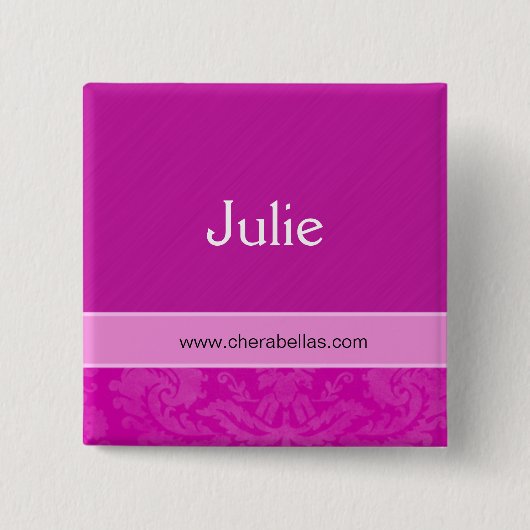 Name des Wellness-Centers Salon Taste Brooch Damas Button (Vorderseite)