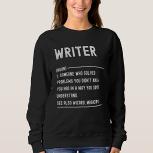 Name des Writer Definition-Jobs Sweatshirt