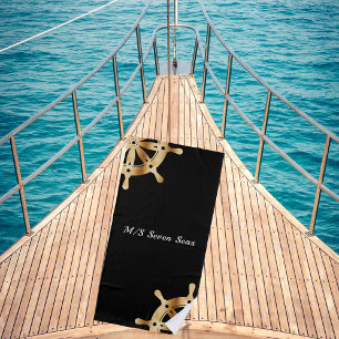 Name des Yacht-Yacht-Bootes Strandtuch