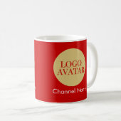 NAME DES YOUTUBE AVATAR LOGO CHANNEL KAFFEETASSE (VorderseiteRechts)
