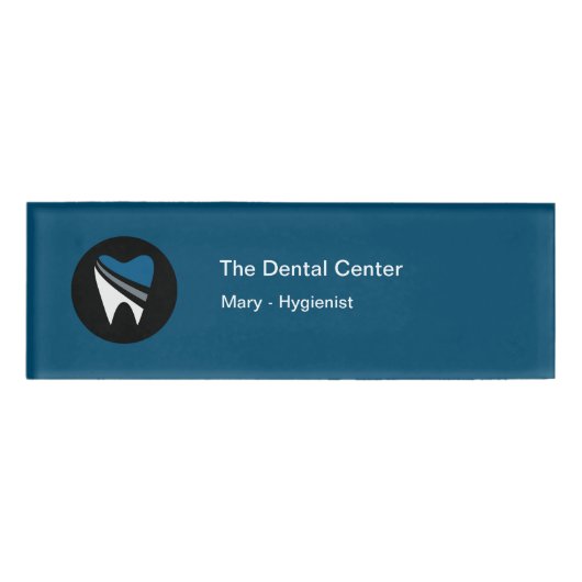 Name des Zahnarzthygienisten Namenschild (Vorderseite)