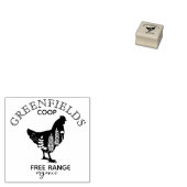 Name des Zuchtbetriebs RUSTIC flora Gummistempel (Stempel)