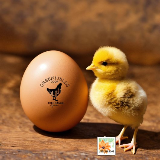 Name des Zuchtbetriebs RUSTIC flora Gummistempel