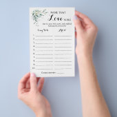 Name dieser Liebe Song Greenery Eucalyptus Game Ca Flyer (Handgriff)