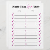 Name dieser LIEBE tune Party-Spiel (Vorne/Hinten)