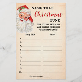 Name dieser Weihnachtskarte Flyer