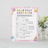 Name dieses Baby-Liedes [Baby Basics Pink] Briefbogen (Stehend Vorderseite)