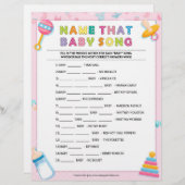 Name dieses Baby-Liedes [Baby Basics Pink] Briefbogen (Vorne/Hinten)