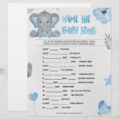Name dieses Babyliedes [Baby Elephant [blau] Briefbogen (Vorne/Hinten)