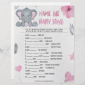 Name dieses Babyliedes [[Baby Elephant [Pink]] Briefbogen (Vorne/Hinten)