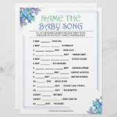 Name dieses Babyliedes [Blaue Flora] Briefbogen (Vorne/Hinten)