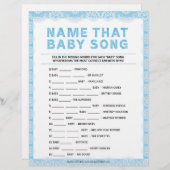 Name dieses Babyliedes [Luxusspitze [blau] Briefbogen (Vorne/Hinten)