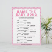 Name dieses Babyliedes [Luxusspitze [Pink]] Briefbogen (Stehend Vorderseite)