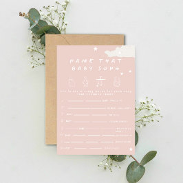 Name dieses Babyliedes Rustikale Minimal Baby Dusc Einladung