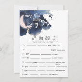 Name dieses Babyliedes Rustikales blaues Baby-Dusc Einladung (Vorderseite)