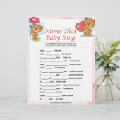 Name dieses Babyliedes [Teddy Bears] Briefbogen (Stehend Vorderseite)