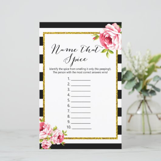 Name dieses Gewürzes - Brautparty-Spiel (Stehend Vorderseite)