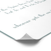 Name dieses Gewürzes - Duschspielplakat Poster (Ecke)