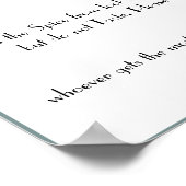 Name dieses Gewürzes - Duschspielplakat Poster (Ecke)