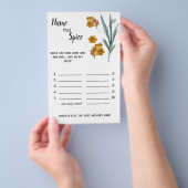 Name dieses Gewürzes - Orange-Blume Flyer (Handgriff)