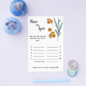 Name dieses Gewürzes - Orange-Blume Flyer (Einzeln)