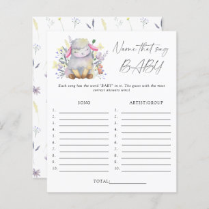 Name dieses Lied Baby Dusche Spiel - Lamm