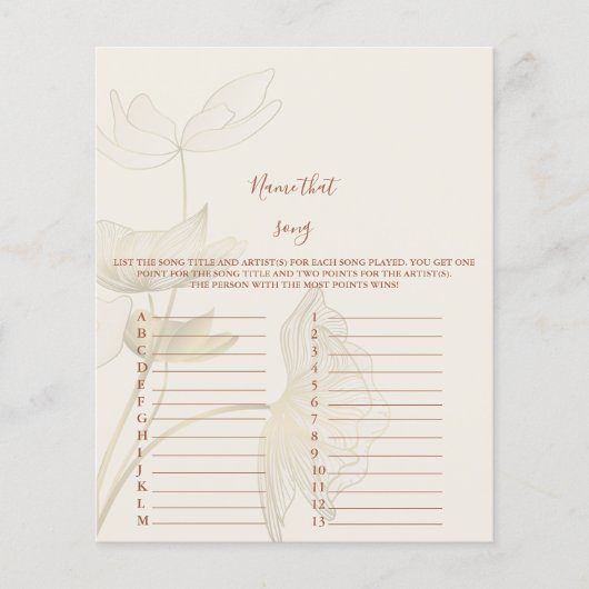 Name dieses Lieds Baby Showspiel (Vorderseite)