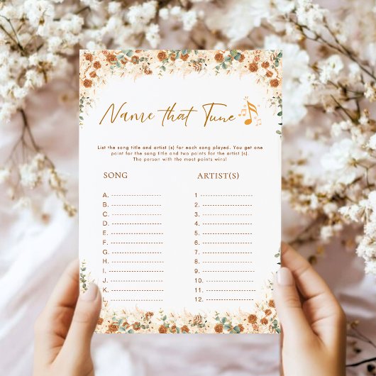 Name dieses Spiels | Boho Floral Brautparty
