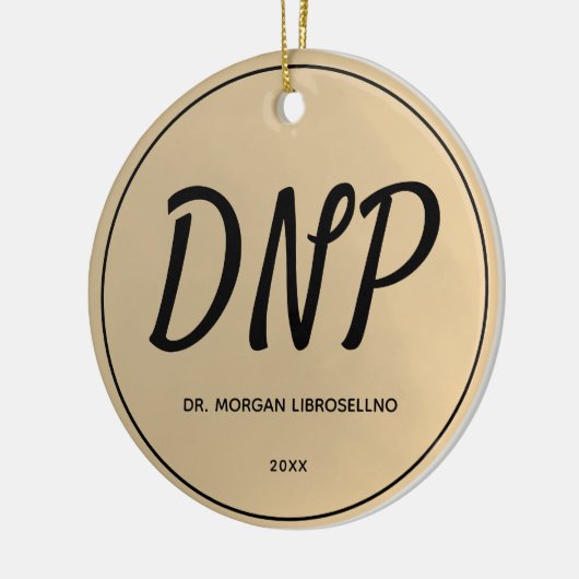 Name DNP Abschluss Keramik Ornament (Links)