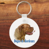 Name Dogue de Bordeaux Schlüsselanhänger (Vorderseite)