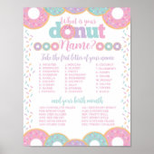 Name Donut Poster (Vorne)