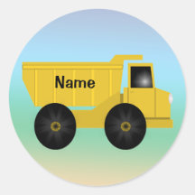 Name Dump Truck Stickers