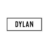 Name Dylans Gummistempel (Prägung)