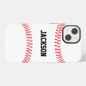 Name eines Baseballspielers, Name der Mannschaft o iPhone Hülle (Rückseite (Horizontal))