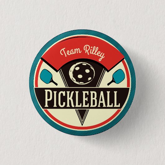 Name eines Pickleball-Teamspielers Button (Vorderseite)