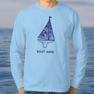 Name eines Segelboots Nautical T-Shirt