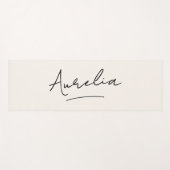 Name Einfache Minimal Moderne Yoga Mat Yogamatte (Vorderseite (Horizontal))