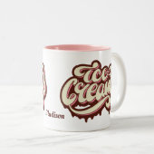 Name-Eiscreme-Tasse Zweifarbige Tasse (VorderseiteRechts)