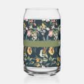 Name, Elegant 1600er Still Life Florals Oxford Blu Dosenglas (Rechts)