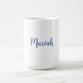 Name Elegant Creative Classical Blue White hinzufü Kaffeetasse (Mittel)