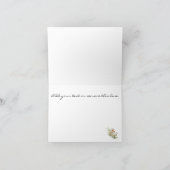 Name: Elegant Fine Art Floral Drop Dankeskarte (Innenseite)