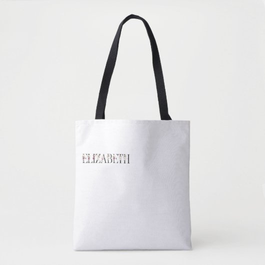 Name Elizabeth Tasche (Vorderseite)