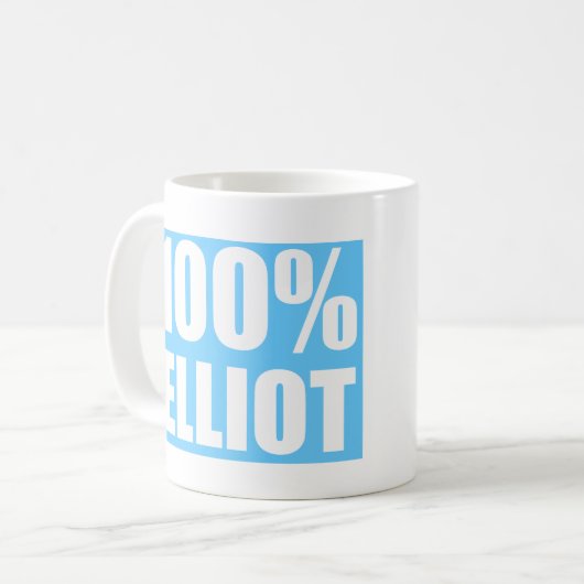 Name Elliot Kaffeetasse (Vorderseite Links)