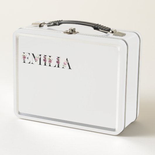 Name Emilia Metall Brotdose (Vorderseite)