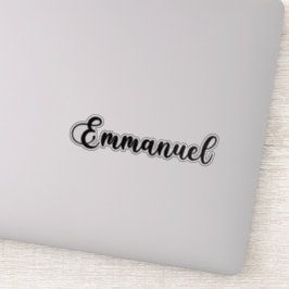 Name Emmanuel - Handgeschriebene Kalligrafie Aufkleber