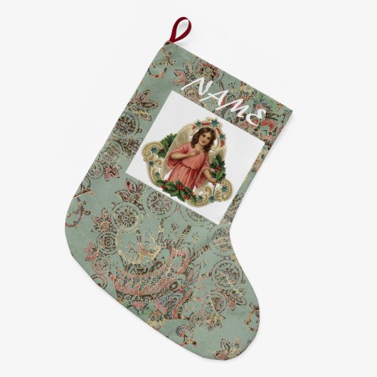 NAME-ENGEL WeihnachtsStrumpf Großer Weihnachtsstrumpf (Vorderansicht (hängend))