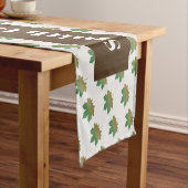 Name Erntedank Fall Mapfelseilmuster Kurzer Tischläufer (Beispiel)