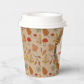 Name Erntedank Herbstlaub Pappbecher (Rechts)