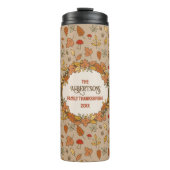 Name Erntedank Herbstlaub Thermosbecher (Vorderseite)